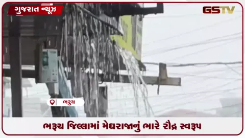 VIDEO: ભરૂચમાં ત્રણ દિવસથી ધોધમાર વરસાદ, જનજીવન અસ્તવ્યસ્ત અને નીચાણવાળા વિસ્તારોમાં પાણી ભરાયા