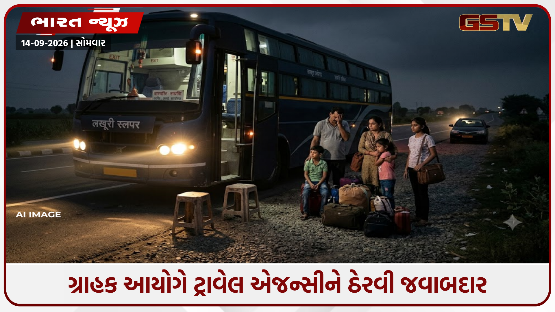 સ્લીપર સીટ બુક કરાવી છતાં સ્ટૂલ પર બેસાડ્યા, રસ્તામાં ઉતારી દીધા; ગ્રાહક આયોગે બસ કંપનીને ફટકાર્યો દંડ