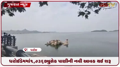 VIDEO: ઉત્તર ગુજરાત માટે રાહતના સમાચાર: ધરોઈ ડેમમાં 1,736 ક્યુસેક પાણીની નવી આવક થઈ શરૂ થઈ