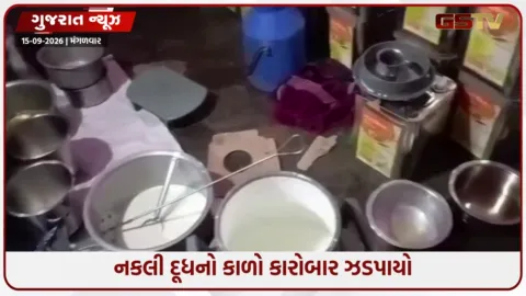 VIDEO: જૂનાગઢમાં નકલી દૂધના રેકેટનો પર્દાફાશ; આરોપી રોજ 800 લીટર દૂધ વેચતો, પામોલીન તેલ-પાવડરથી કરાતું ઉત્પાદન