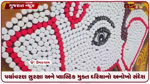 VIDEO: વલસાડના દેહરી ગામમાં દહાડ બોઇઝ અને સોશિયો ક્લીનર્સ દ્વારા દરિયાઈ પ્લાસ્ટિકની કેપથી ગણેશજીનું સુંદર ડેકોરેશન