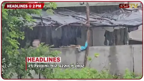 VIDEO: HEADLINE 2.00 PM / 21 જિલ્લામાં ભારે વરસાદનું એલર્ટ, અમદાવાદમાં વરસાદથી જલબંબાકાર, સુરતમાં કાચબાનો વેપલો