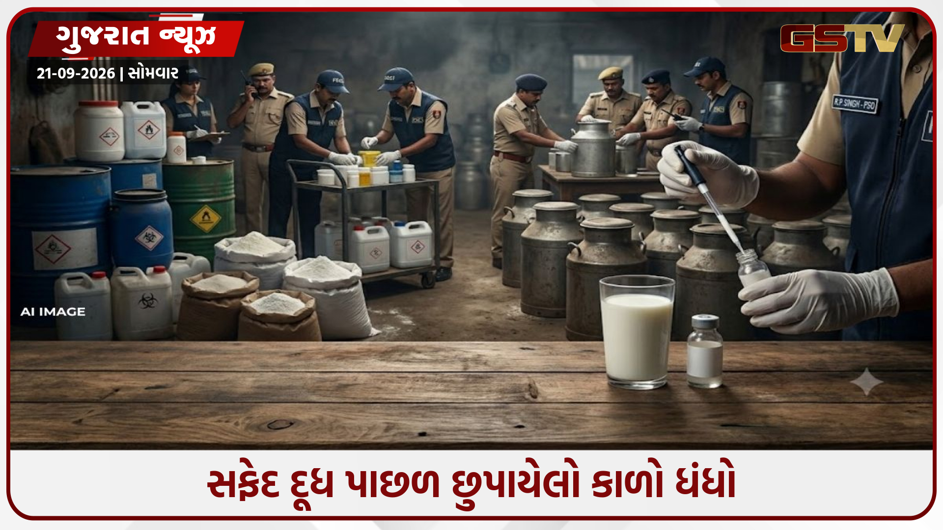 ગુજરાતમાં નકલી દૂધનો કાળો કારોબાર! 6 મહિનામાં 20 હજાર લીટરથી વધુ ભેળસેળયુક્ત દૂધ ઝડપાયું
