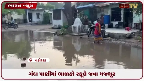 VIDEO: વડોદરાના અટલાદરામાં જ્ઞાનયજ્ઞ સ્કૂલ પાસે ગટરના ગંદા પાણીનો નિકાલ ન થતાં રોગચાળાની ભીતિ