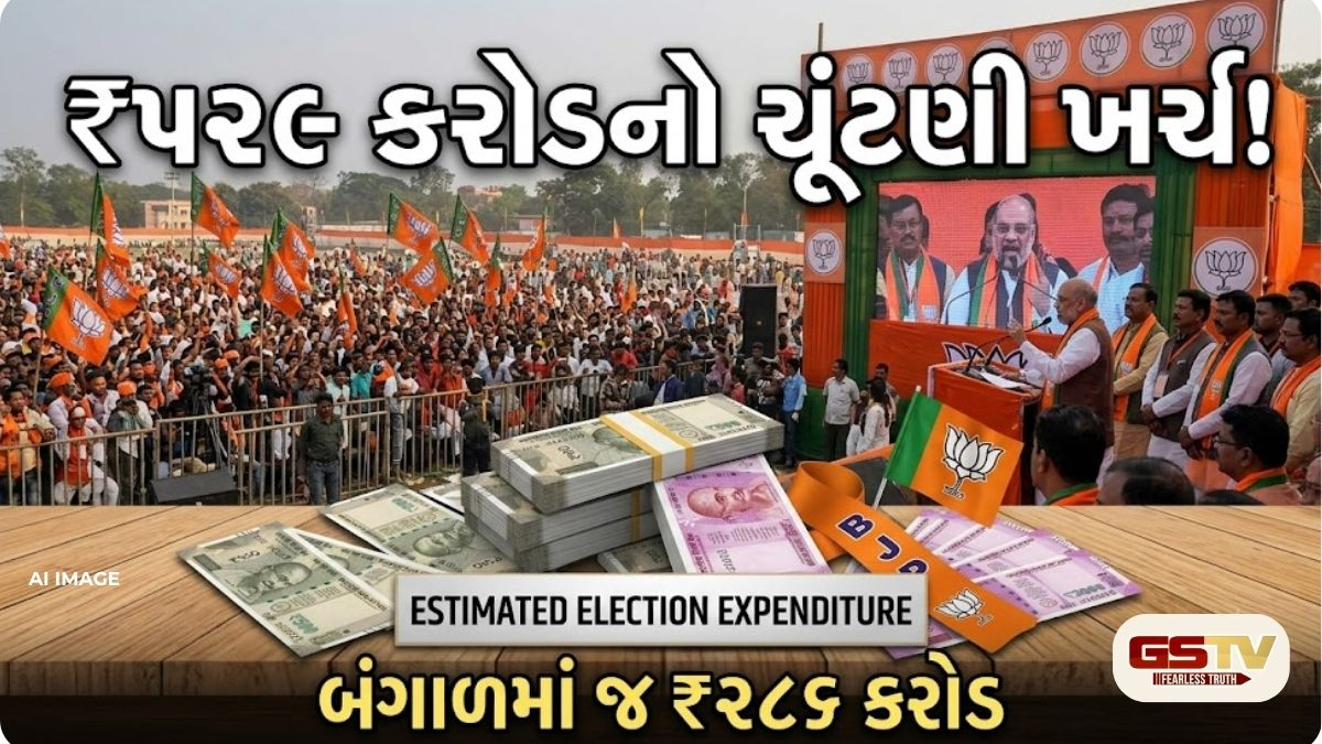 BJPએ પાંચ રાજ્યોની ચૂંટણીમાં ખર્ચ્યા ₹529 કરોડ, એકલા પશ્ચિમ બંગાળમાં જ ₹286 કરોડ વપરાયા