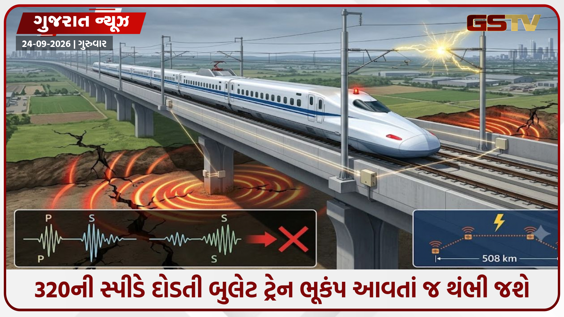 અમદાવાદ-મુંબઈ બુલેટ ટ્રેનમાં ભૂકંપ સુરક્ષા માટે જાપાની ટેક્નોલોજી: ધરતીકંપના સંકેત મળતાં જ ટ્રેન આપોઆપ થંભી જશે