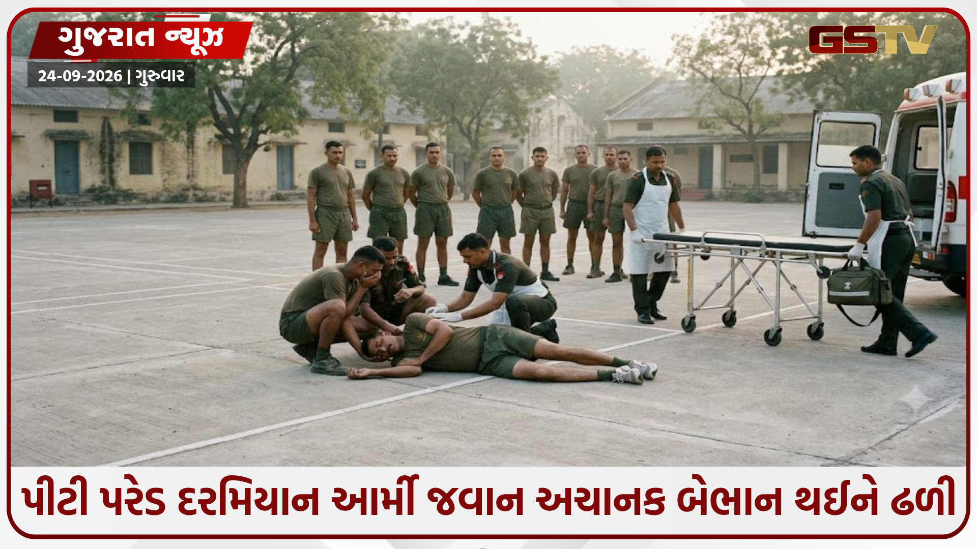 Jamnagar / આર્મી કેમ્પસમાં કરુણ ઘટના: પીટી પરેડ દરમિયાન અચાનક ઢળી પડેલા 47 વર્ષીય જવાનનું સારવાર દરમિયાન મોત