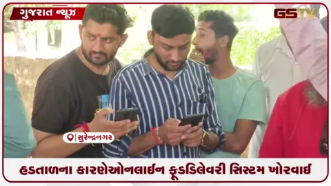 VIDEO: સુરેન્દ્રનગરમાં ઝોમેટોના 150થી વધુ કર્મચારીઓ હડતાળ પર ઉતરતા ઓનલાઈન ફૂડ ડિલેવરી સિસ્ટમ ખોરંભે