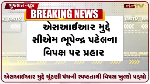 VIDEO: SIR મુદ્દે સીએમ ભૂપેન્દ્ર પટેલના વિપક્ષ પર પ્રહાર... કહ્યું EC ની સ્પષ્ટતા બાદ કોંગ્રેસ ખુલ્લી પડી, જનતા વિપક્ષના કારસાને નહિ ફાવવા દે