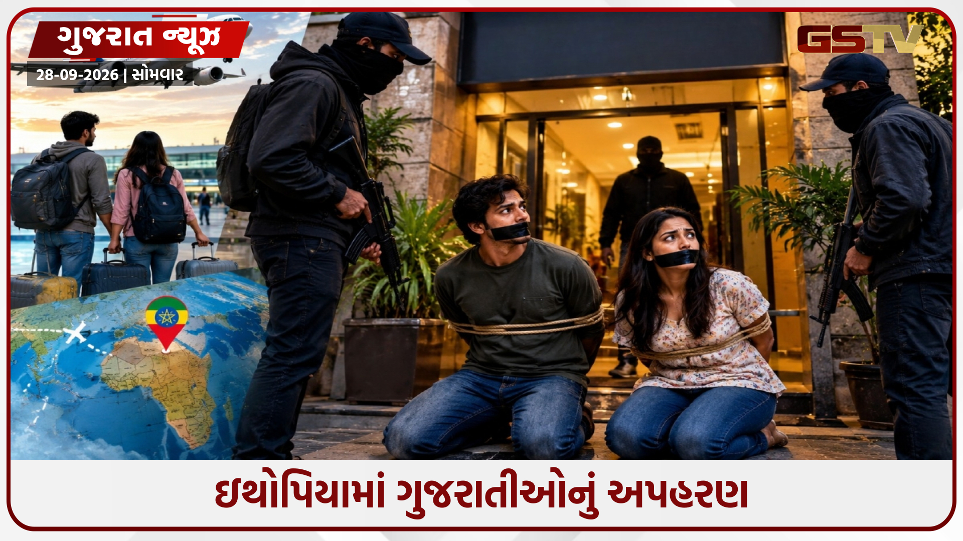 અમેરિકા જવા નીકળેલા ગુજરાતી યુવક-યુવતીનું ઇથોપિયામાં અપહરણ, ખંડણીની રકમ ચૂકવાઈ છતાં બંને સંપર્કવિહોણા