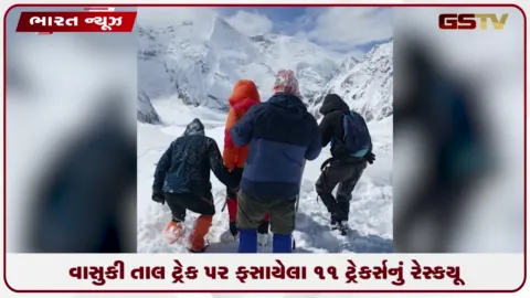 VIDEO: એસડીઆરએફએ વાસુકી તાલ ટ્રેક પરથી તમામ ૧૧ ટ્રેકર્સનું સુરક્ષિત રેસ્ક્યૂ કર્યું