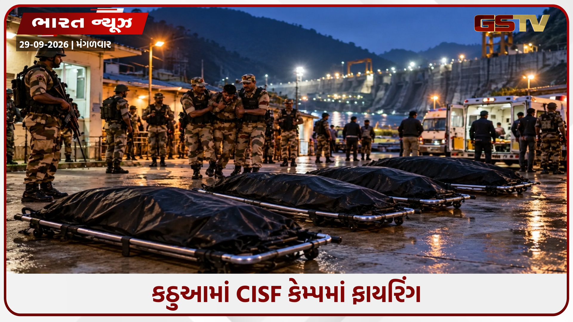 કઠુઆના CISF કેમ્પમાં જવાને 4 સાથી સુરક્ષાકર્મીઓ પર કર્યો ગોળીબાર; 4ના મોત, ઉચ્ચ સ્તરીય તપાસના આદેશ