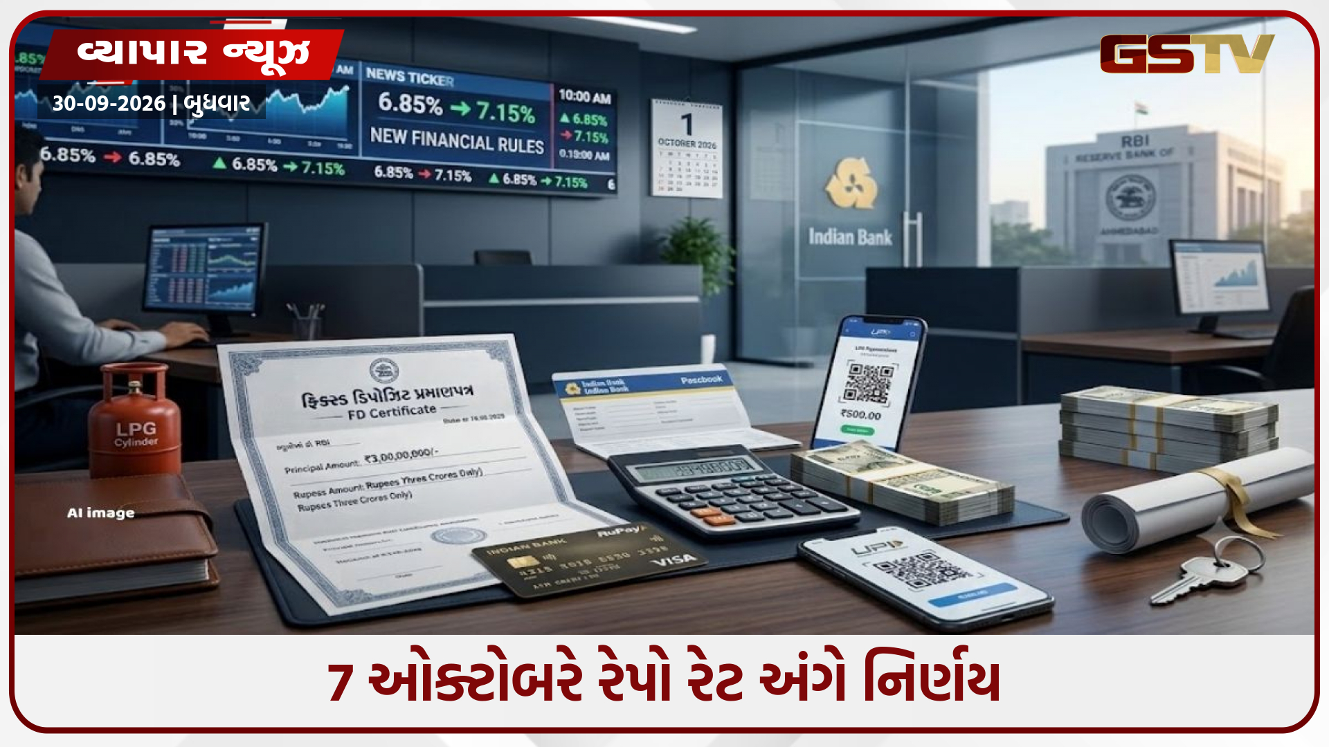 1 ઓક્ટોબરથી બદલાઈ જશે પૈસા સાથે જોડાયેલા 7 મોટા નિયમો, LPG સિલિન્ડર, SBI બેન્ક અકાઉન્ટ, પ્રોપર્ટી અને UPI પેમેન્ટ પર પડશે અસર