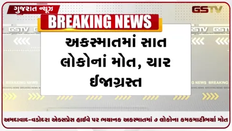 VIDEO: અમદાવાદ-વડોદરા એક્સપ્રેસ હાઈવે પર ભયાનક અકસ્માતમાં ૭ લોકોના કમકમાટીભર્યા મોત