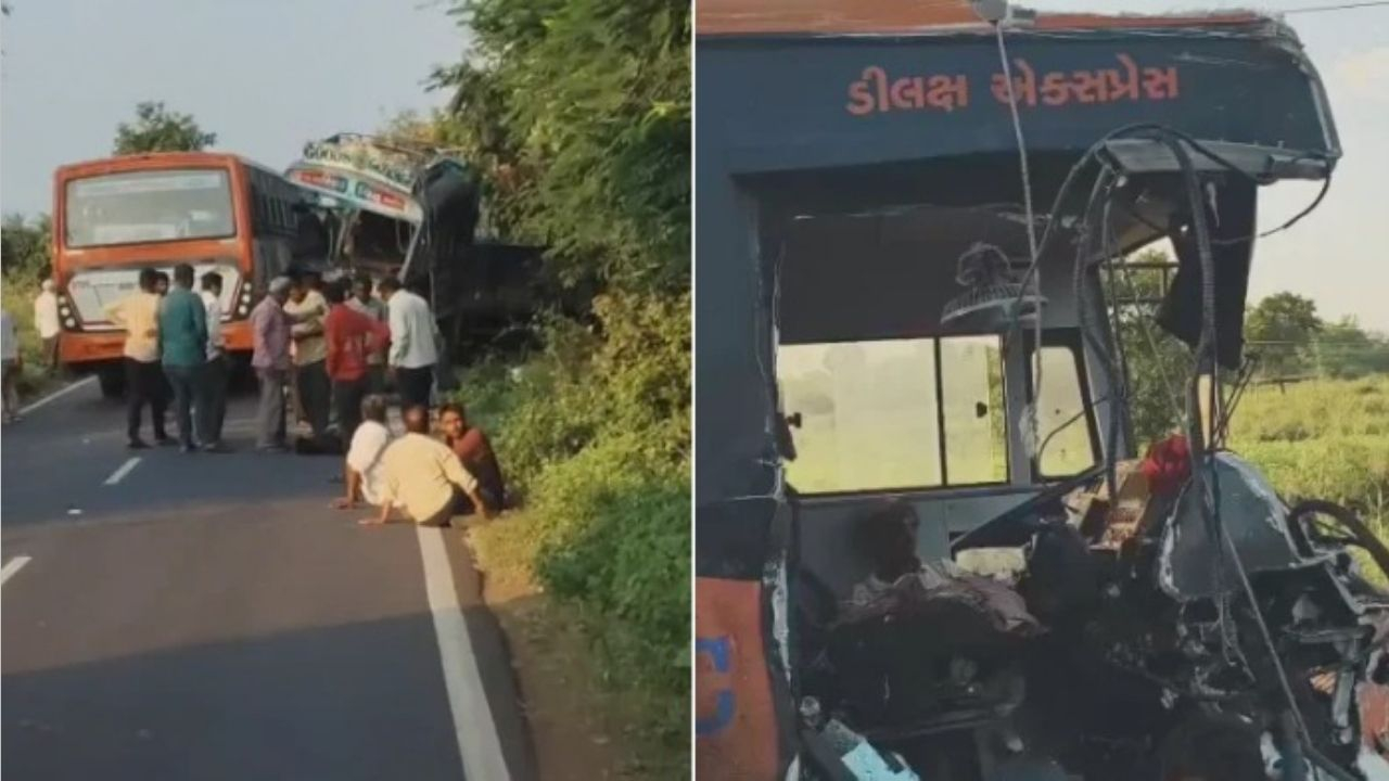 ગીર સોમનાથમાં કાળમુખો અકસ્માત: ST બસ અને ટ્રક વચ્ચે ભીષણ ટક્કર, 2 મુસાફરોના કમકમાટીભર્યા મોતથી અરેરાટી!