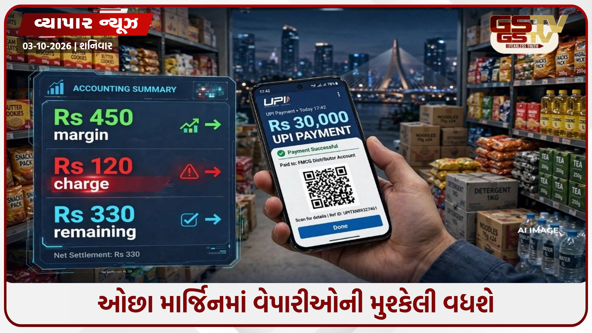UPI પેમેન્ટ બન્યું વેપારીઓ માટે માથાનો દુખાવો, ₹450ના નફામાંથી ₹120 ટેક્સમાં જશે!