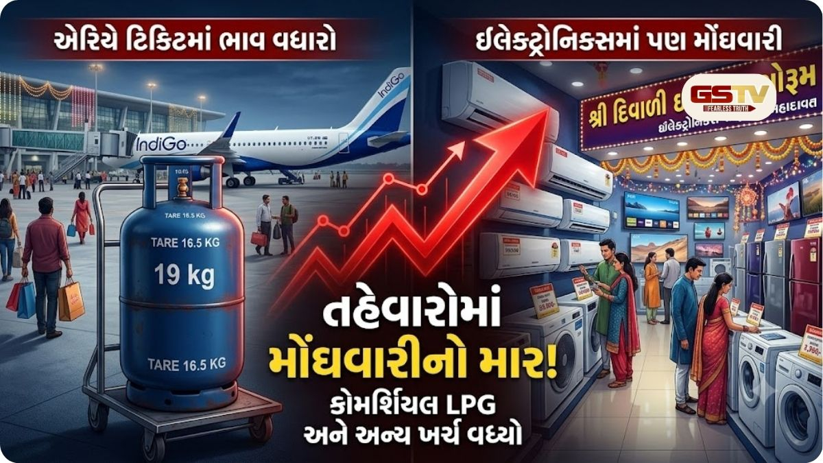 તહેવારો પહેલાં મોંઘવારીનો ડબલ ઝટકો! LPGથી લઈને AC-TV સુધી બધું મોંઘું, જુઓ સંપૂર્ણ લિસ્ટ