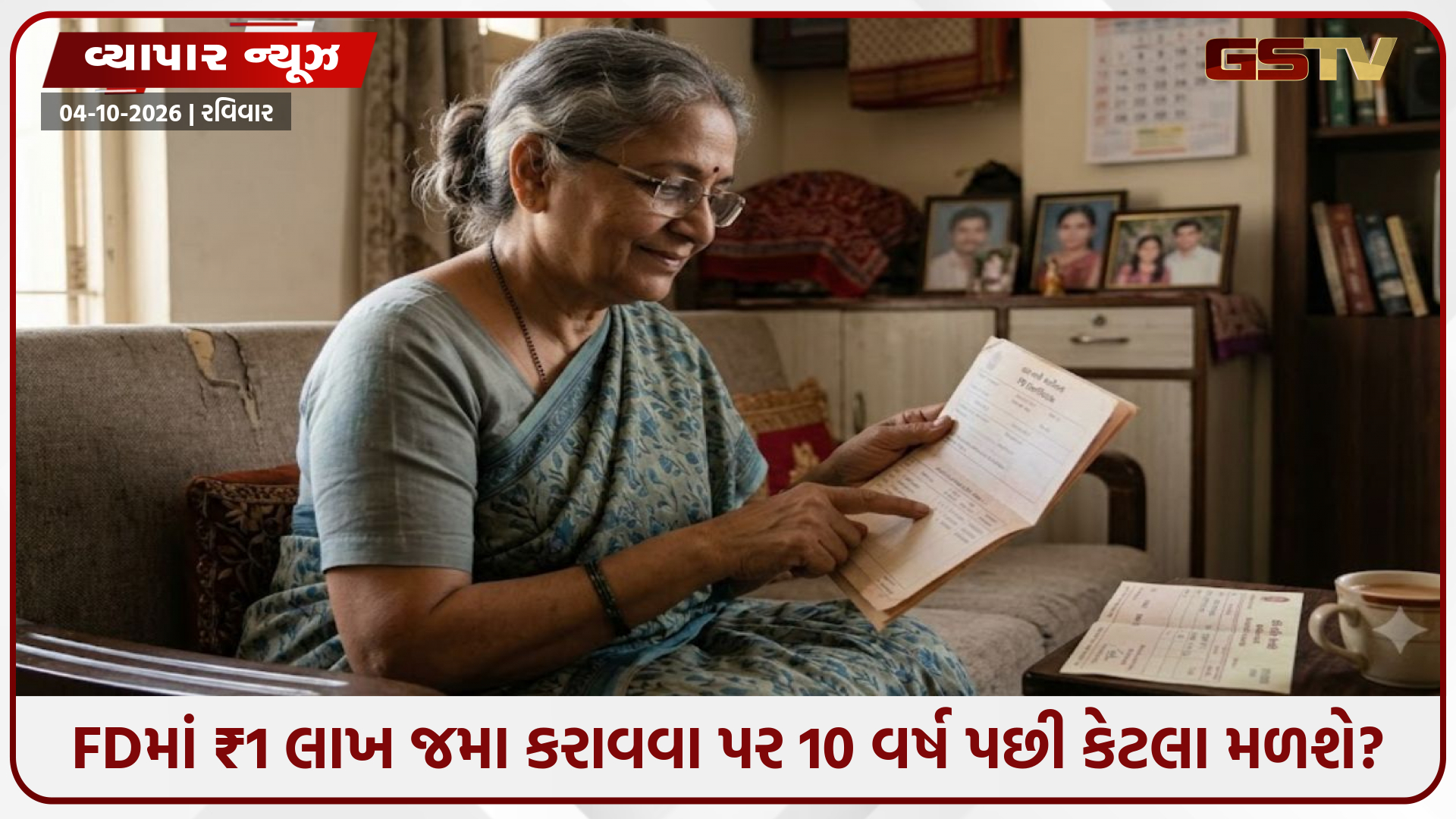 FDમાં ₹1 લાખ જમા કરાવવા પર 10 વર્ષ પછી કેટલા મળશે? જાણો 6% થી 8% વ્યાજ દરનું સંપૂર્ણ ગણિત