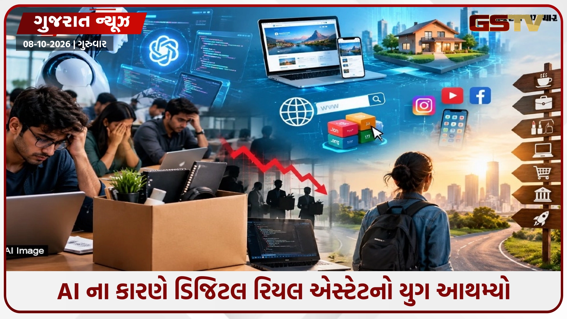 Ahmedabad / AI ના કારણે ડિજિટલ રિયલ એસ્ટેટનો યુગ આથમ્યો: 45,000 IT પ્રોફેશનલ્સની નોકરી પર જોખમ