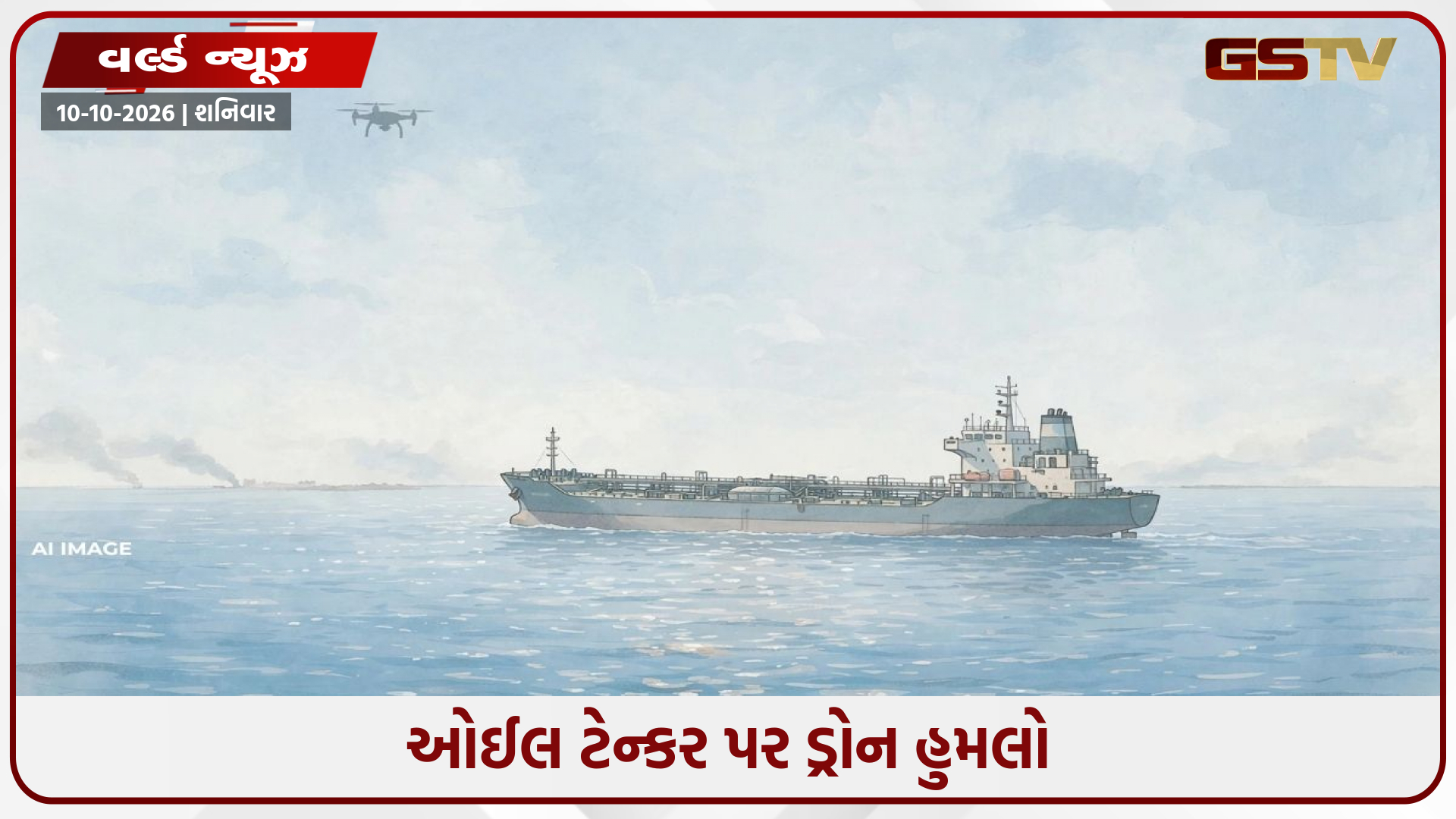 શારઝાહમાં ઓઈલ ટેન્કર પર ડ્રોન હુમલો, 22 ભારતીય ક્રૂ મેમ્બર્સ હતા સવાર