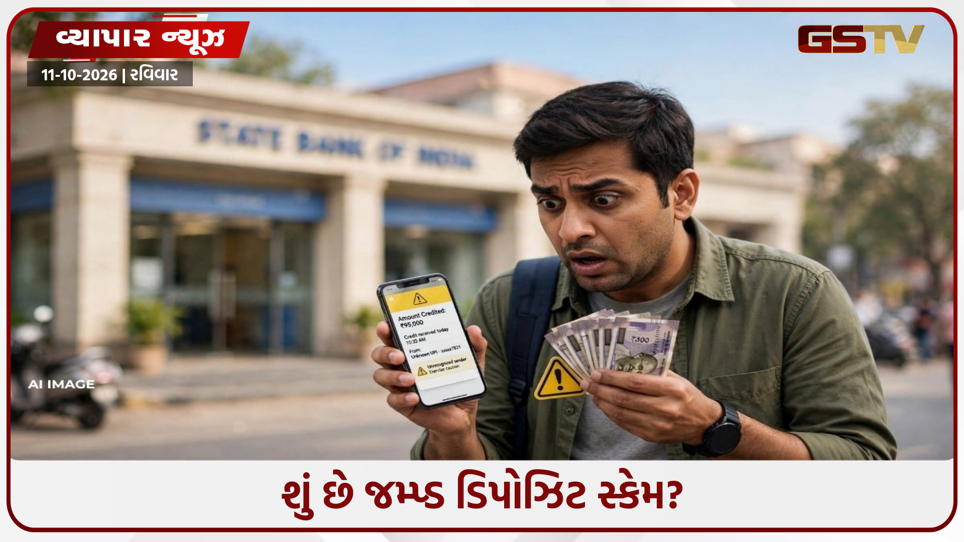 SBIનું મોટું એલર્ટ! ખાતામાં અચાનક પૈસા આવે તો સાવધાન, પરત કરવામાં તમારી જ કમાણી ગુમાવી શકો છો